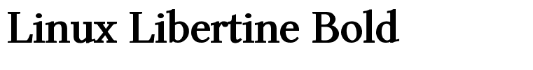 Linux Libertine Bold