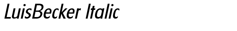 LuisBecker Italic