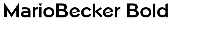 MarioBecker Bold