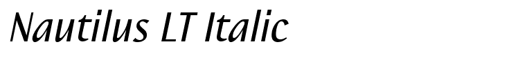 Nautilus LT Italic