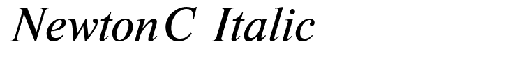 NewtonC Italic