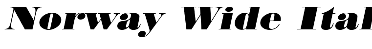 Norway Wide Italic