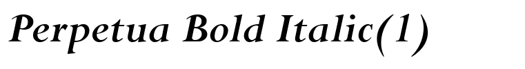 Perpetua Bold Italic(1)