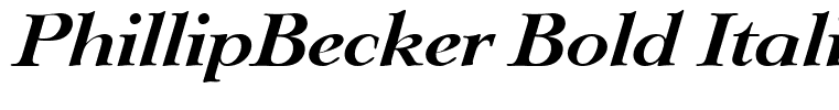 PhillipBecker Bold Italic