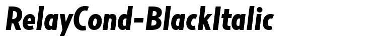 RelayCond-BlackItalic