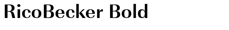 RicoBecker Bold