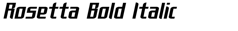 Rosetta Bold Italic