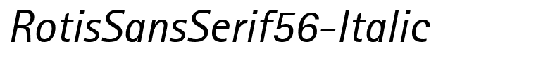 RotisSansSerif56-Italic