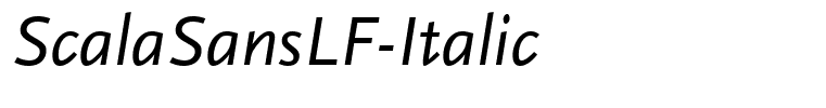 ScalaSansLF-Italic