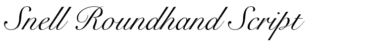 Snell Roundhand Script