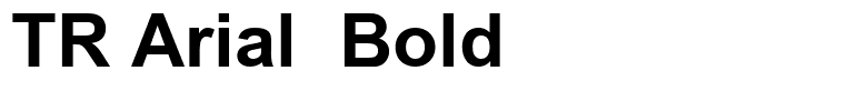 TR Arial  Bold