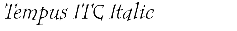 Tempus ITC Italic