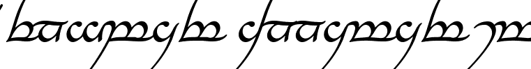 Tengwar Annatar Italic