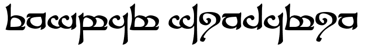 Tengwar Sindarin