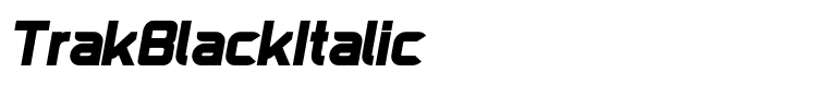 TrakBlackItalic