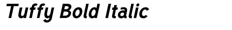 Tuffy Bold Italic