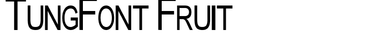 TungFont Fruit