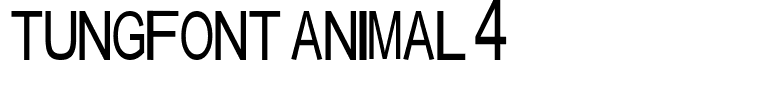 tungfont animal 4