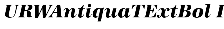 URWAntiquaTExtBol Italic