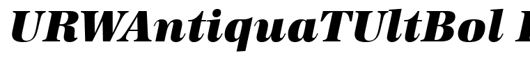 URWAntiquaTUltBol Italic