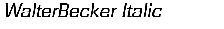 WalterBecker Italic