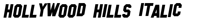 Hollywood Hills Italic