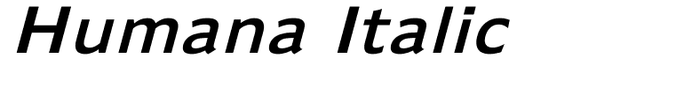 Humana Italic