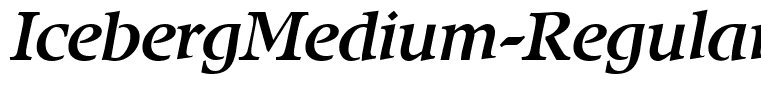 IcebergMedium-RegularItalic