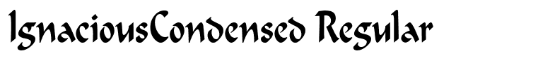 IgnaciousCondensed Regular