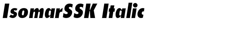 IsomarSSK Italic