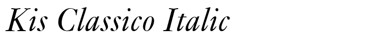 Kis Classico Italic