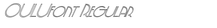 OULUfont Regular