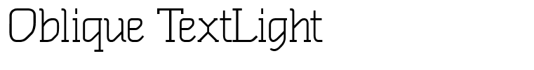 Oblique TextLight