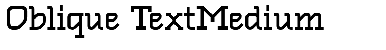 Oblique TextMedium