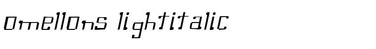 Omellons LightItalic