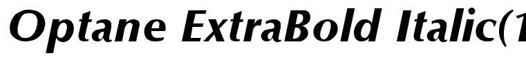 Optane ExtraBold Italic(1)