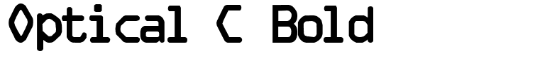 Optical C Bold