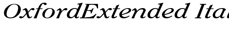 OxfordExtended Italic