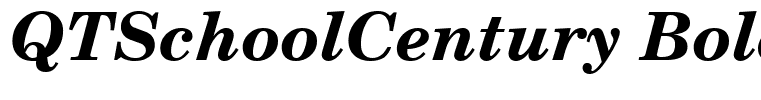 QTSchoolCentury Bold Italic