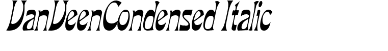 VanVeenCondensed Italic