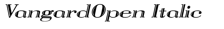 VangardOpen Italic