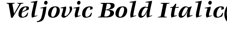 Veljovic Bold Italic(1)