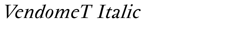 VendomeT Italic