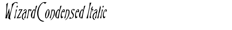 WizardCondensed Italic