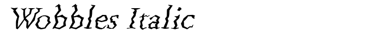 Wobbles Italic