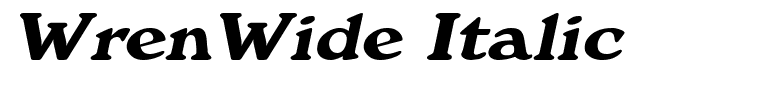 WrenWide Italic