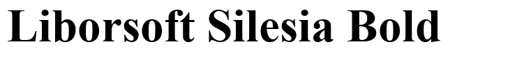 Liborsoft Silesia Bold