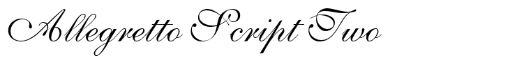 Allegretto Script Two