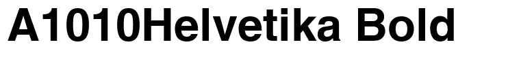 A1010Helvetika Bold