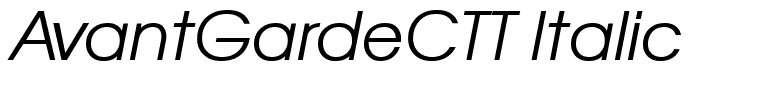 AvantGardeCTT Italic